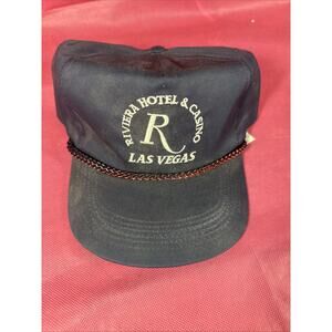Riviera Hotel Casino Las Vegas Snapback Rope Trucker Hat Cap NOS